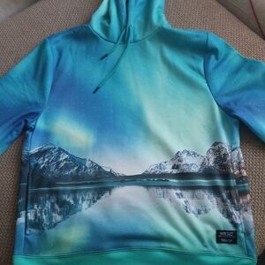 Wesc Mike Aurora Borealis Hoodie Mint Condition No Pilling